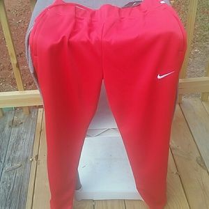 Small Nike dri fit red pants NWT